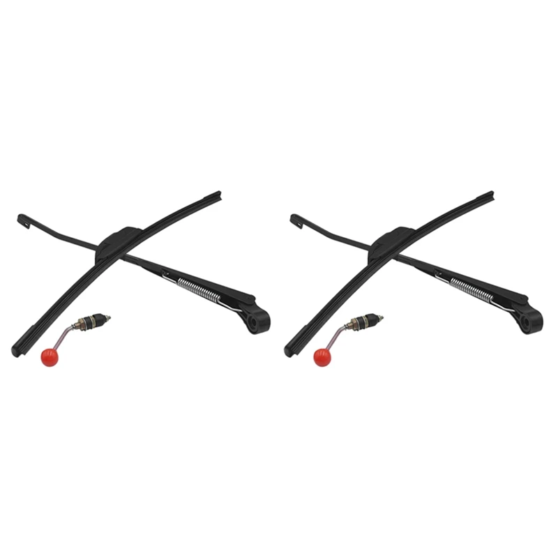 2 Set 350X400MM Manual UTV Windshield Wiper 15.7 Inch Wiper Kit For Polaris Ranger RZR 800 900 Can Am Kawasaki Honda