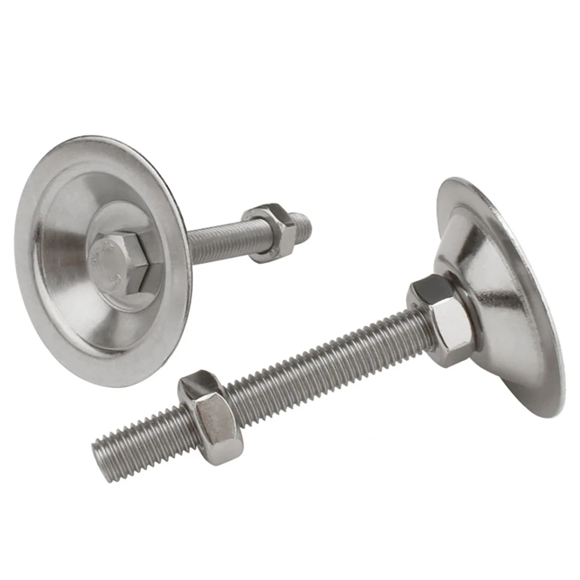 1PCS 304 Stainless Steel Heavy-duty Horn Mouth Fixed Adjustable Foot Base 40mm 50mm 60mm Furniture Cabinet Foot Pad