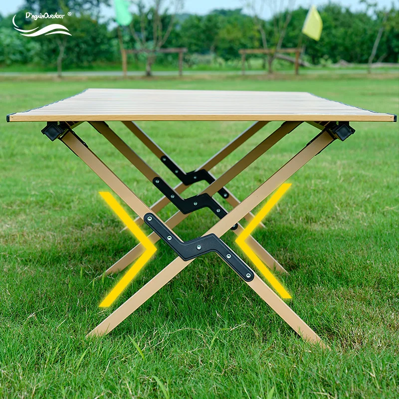 Яичный рулет, портативный складной стол из углеродистой стали для кемпинга, путешествий, пикника, барбекю, стол