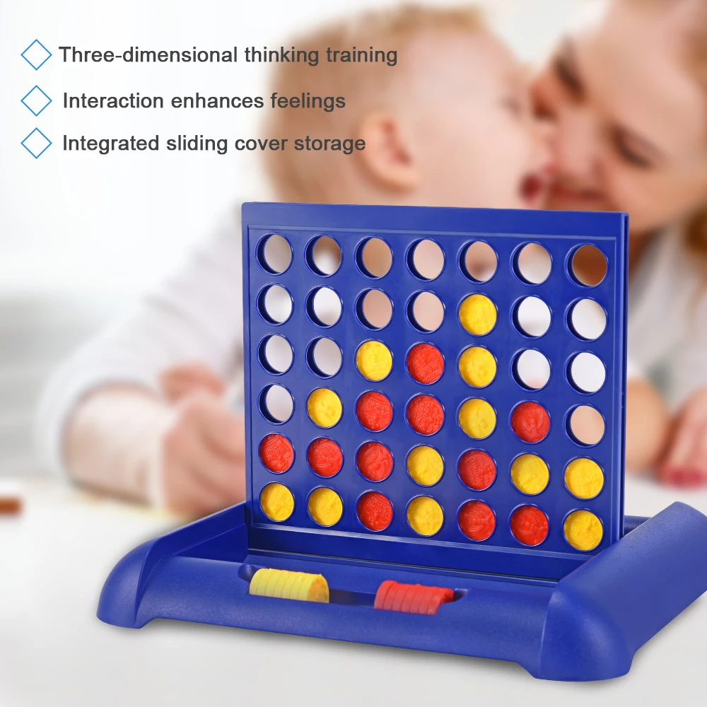 Four In A Row Bingo Chess Connect Classic Family Board Game Toys Fun Educational Toy for Kids Children Entertainment Game