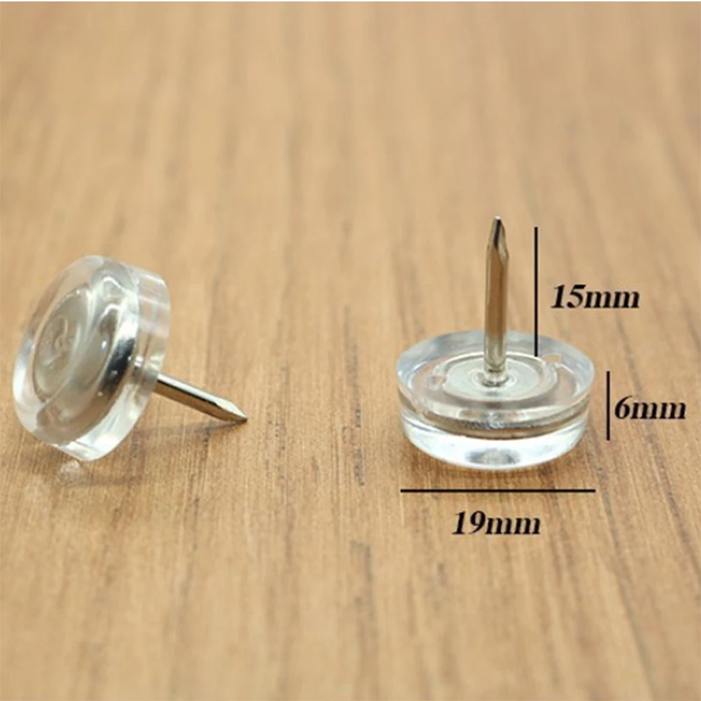 

20pcs Non Slip Nails for Chair Table Legs Square Decorative Tacks Furniture Protectors Floor Safeguard Hardware
