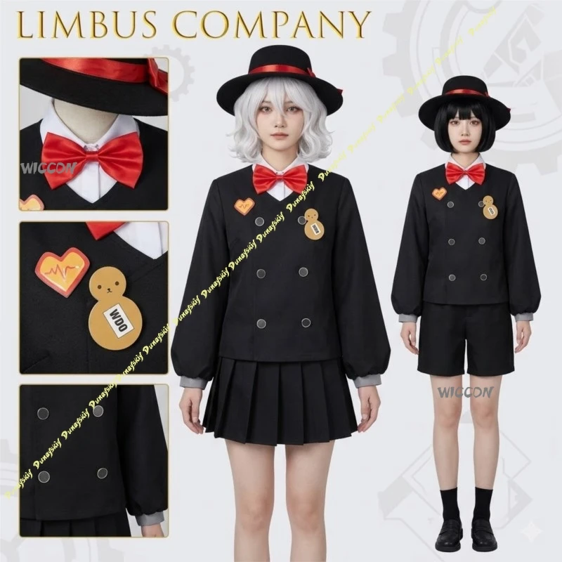 Костюм для косплея Limbus Company: И Сан, Ишмаэль Синклер, Фауст, лимитированный скин ко Дню дураков, полный комплект, форма Северной средней школы, платье