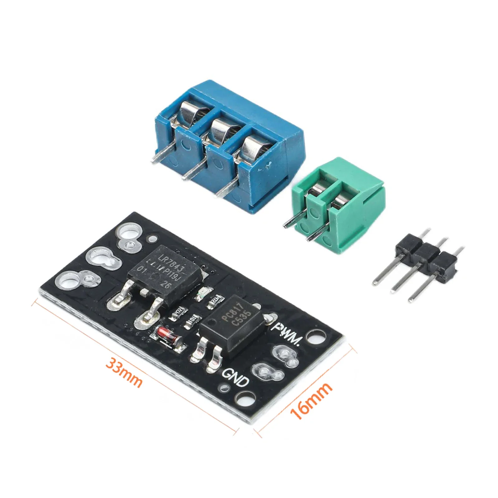 30V 161A MOSFET FET Module LR7843 with Optocoupler Isolation for Arduino Pi Compatible High Current Control Board