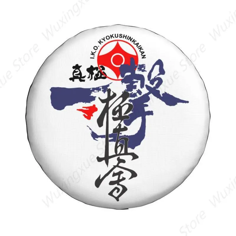 Kyokushi Karate Spare Tire Cover for Honda CRV Jeep RV SUV Trailer Martial Arts Car Wheel Protector Covers 14