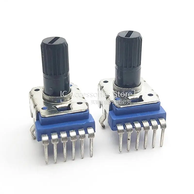 3PCS RK12L Dual Simultaneous 6Pin B100K B104 Shaft Length 13MM Power Amplifier Audio Volume Potentiometer