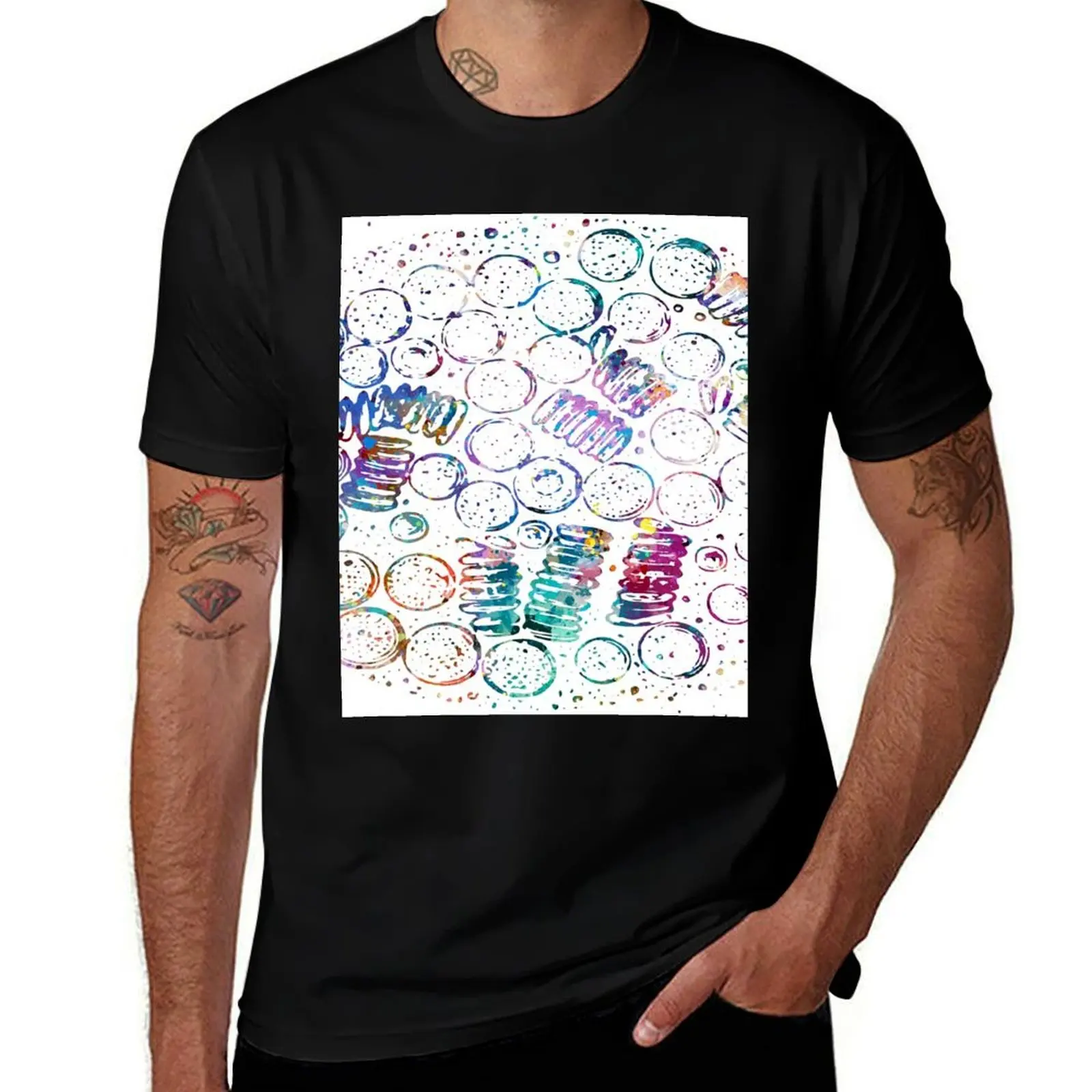 Blood Drop Leucocythemia under Microscope Anatomy T-Shirt man t shirt luxury T-Shirt