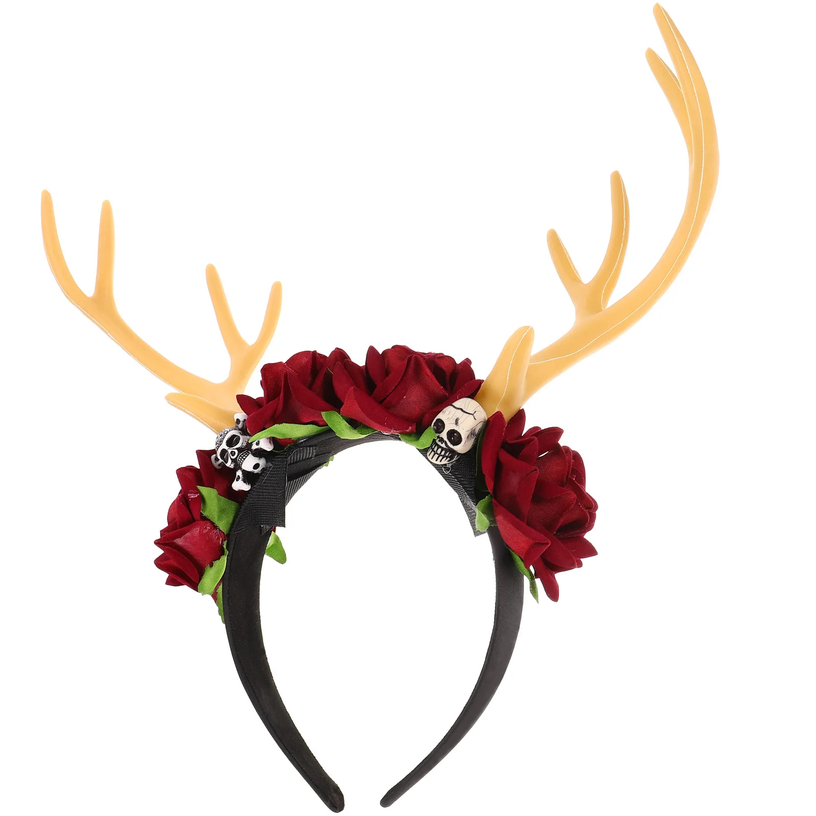 

Antler Headband Decorative Flower Hair Band Lightweight Comfortable for Halloween Christmas Party Cosplay Festival Hair