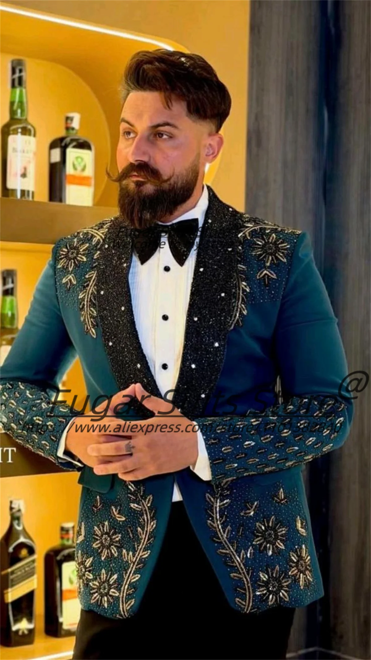 

Gorgeous ball Party Formal Groom Wedding Tuxedos Customized Slim Fit Shawl Lapel Men Suits2Pcs Sets Male Prom Blazer Ropa Hombre