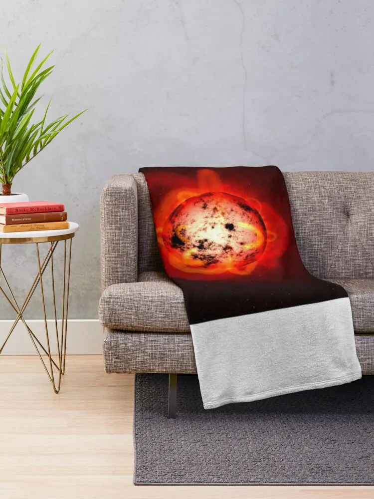 Exoplant and red dwarf stellar flares, illustration (C042/6210) Throw Blanket manga Bed Fashionable Furrys Blankets