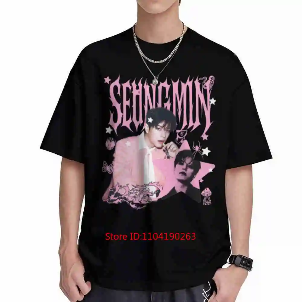 Stray Seungmin Do It World Tour Dominate Celebrate SKZ Short Sleeve Tee 100% Cotton T-Shirt