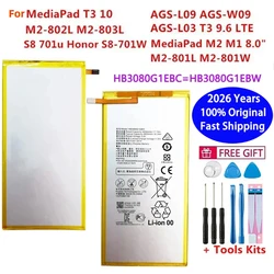 4800mAh 2026 Year 100% Original New Battery For Huawei MediaPad T3 10 AGS-L09 AGS-W09 AGS-L03 T3 9.6 LTE Tablet Battery + Tools
