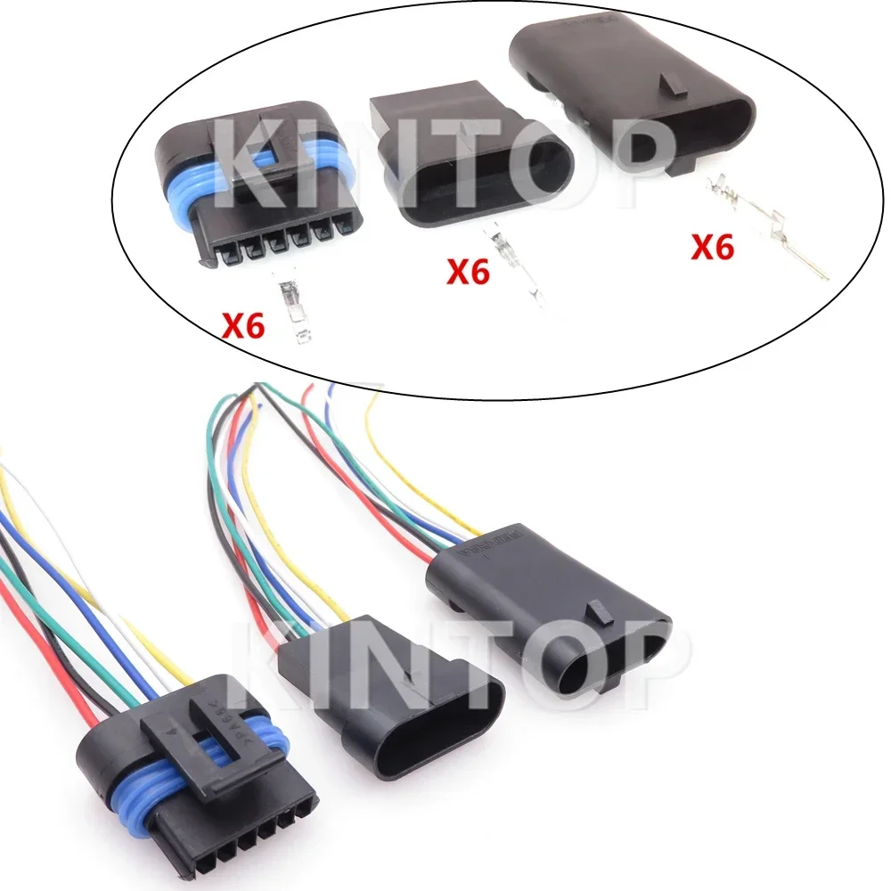 1 Set 6 Pins AC Assembly Car Electrical Connector 12066317 12162261 12162210 Auto Electronic Accelerator Pedal Sensor Plug