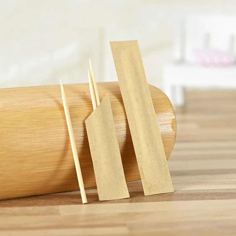 1000PCs Bamboo Toothpicks Fruit Tooth Picks Restaurant Hotel Tooth Sticks Kraft Paper Toothpicks 500 Packs Individual Packing