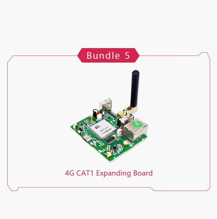 Imagem -04 - Raspberry pi Zero w wh Placa de Expansão Interface Ethernet Usb Módulo de Comunicação 4g