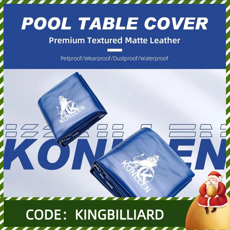 KONLLEN Billiard Pool Table with Heavy Duty Leatherette Cover and Waterproof&Tearproof Cover for 8FT Pool Table