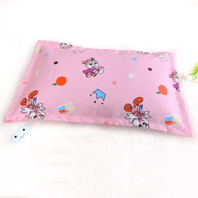 Funda de almohada de algodón de 25x40cm para niños, estilo de dibujos animados para guardería, funda de almohada especial suave y transpirable para bebés de las cuatro estaciones