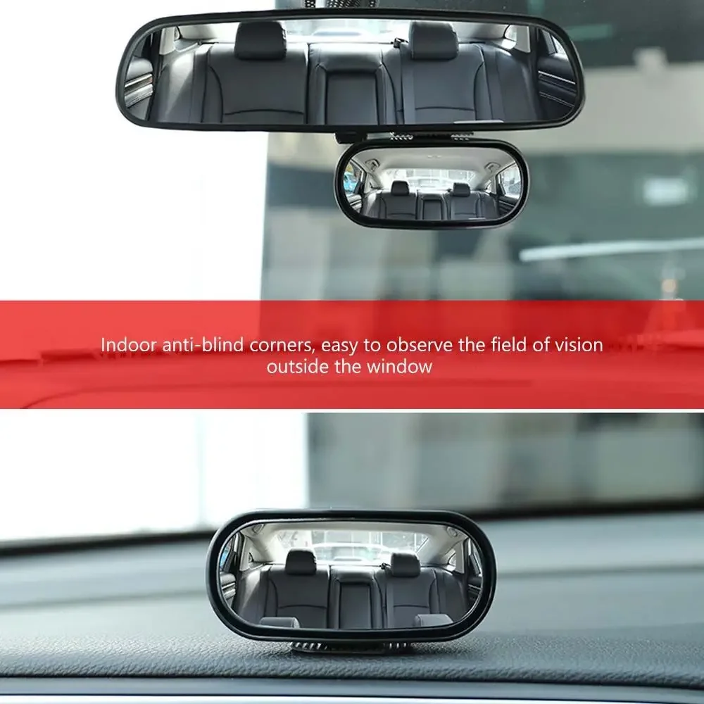 Adjustable angle rearview mirror, auxiliary mirror, car rearview mirror, wide-angle rectangular blind spot car rearview mirror