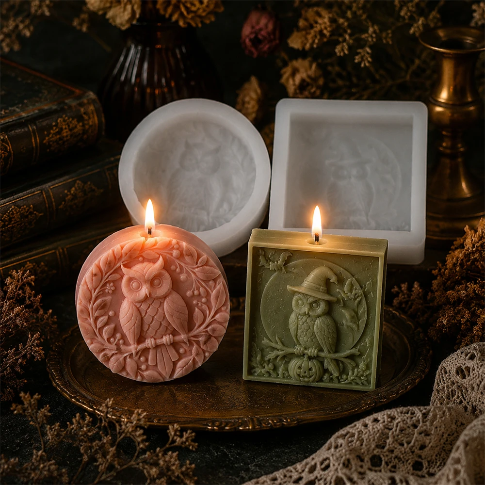 Relief Owl Pattern Soap Silico - огляд і ціна Soap Making Additives