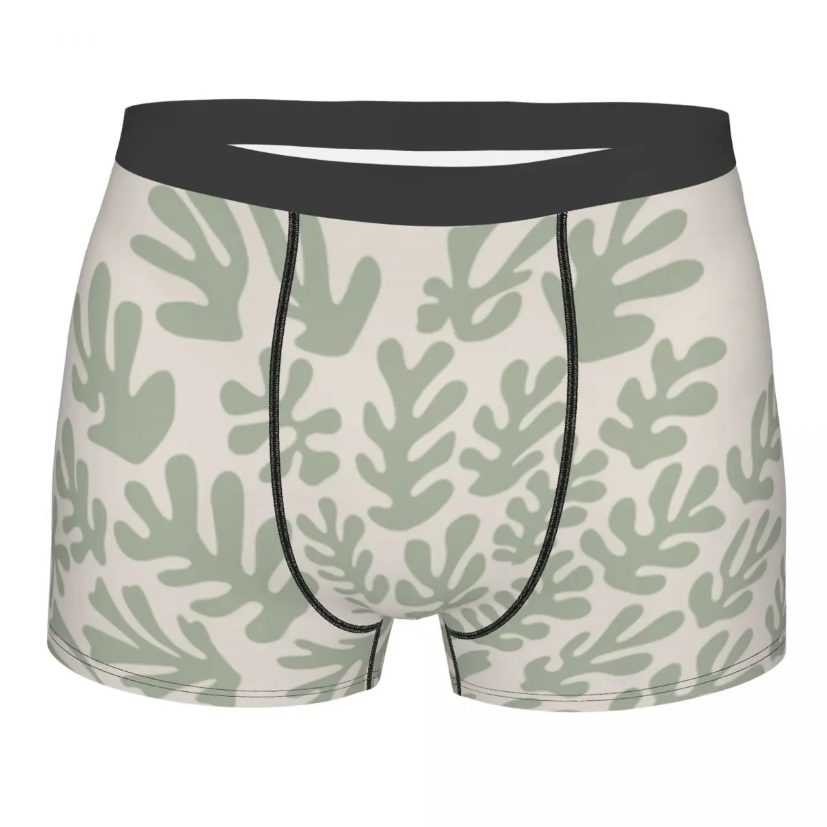 

Sage Green Boxer Shorts Men 3D Printed Male Breathbale Underwear Panties Briefs