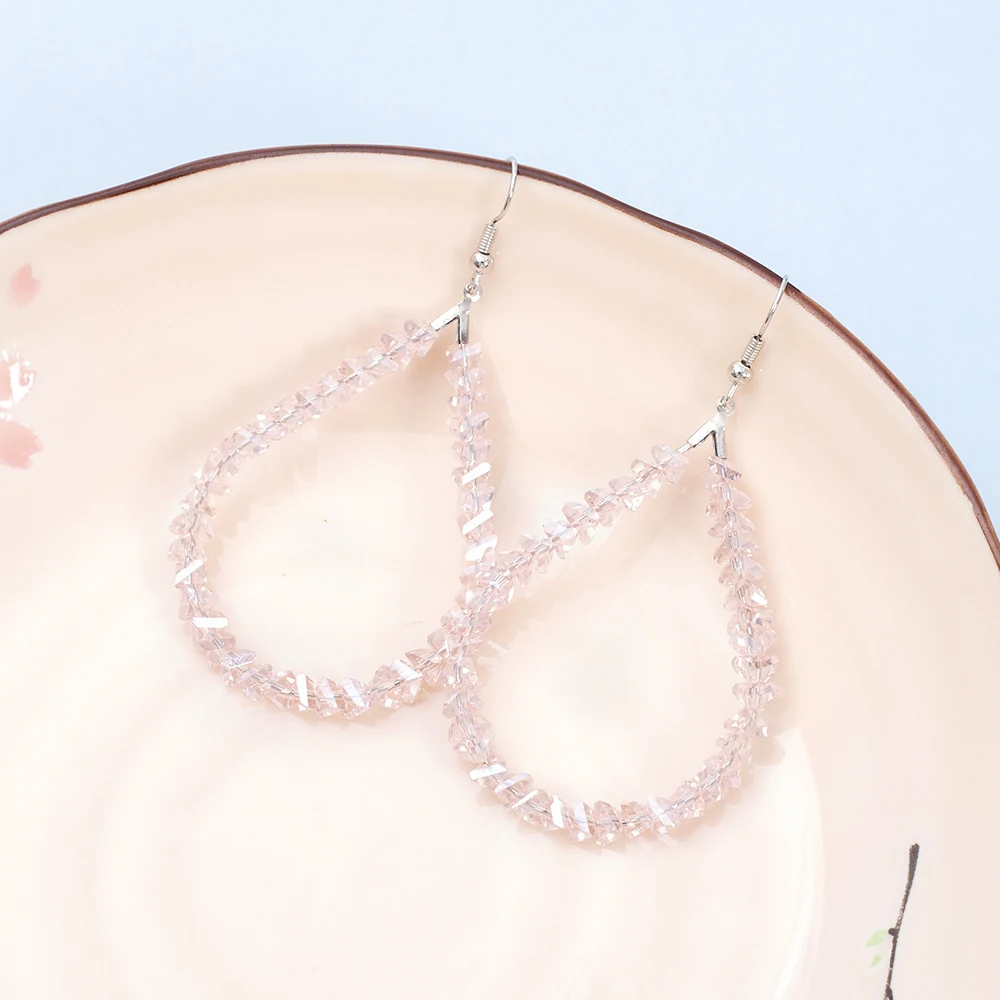 Neue handgefertigte Perlen-Ohrringe in Tropfenform für Damen, Vintage-Luxus, Imitationskristall, elegant, Trend 2026, für Urlaub und Alltag, Schmuck – Detail 11