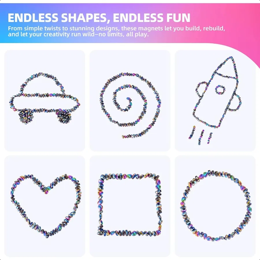 550pcs Fidget Toys for Adults TeensWeak Magnetic Balls Ferrite Putty Colorful Str Relief Sensory Toys for Autism ADHD Anxiety M