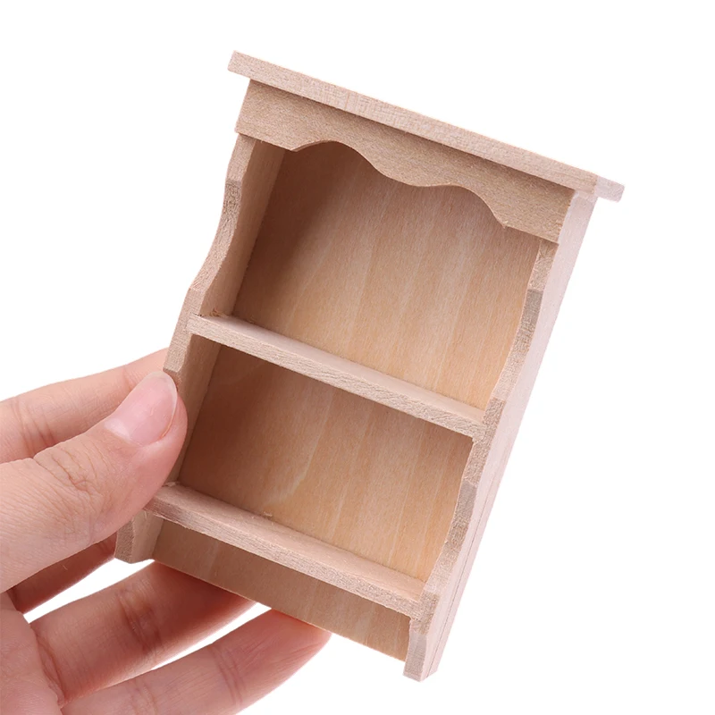 1:12 Dollhouse Mini Hanging Cabinet Storage Shelf Wall Cabinet Model Furniture Accessories For Doll House Decor Kids Toys Gift