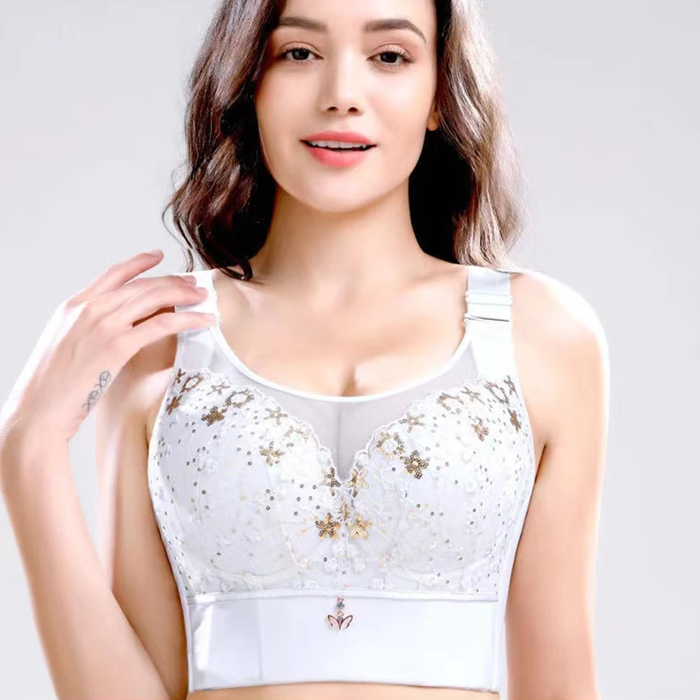 Women Deep Cup Bra Plus Size Bras Hide Back Fat Underwear Shaper Incorporated Full Back Coverage  Push Up Bustiers