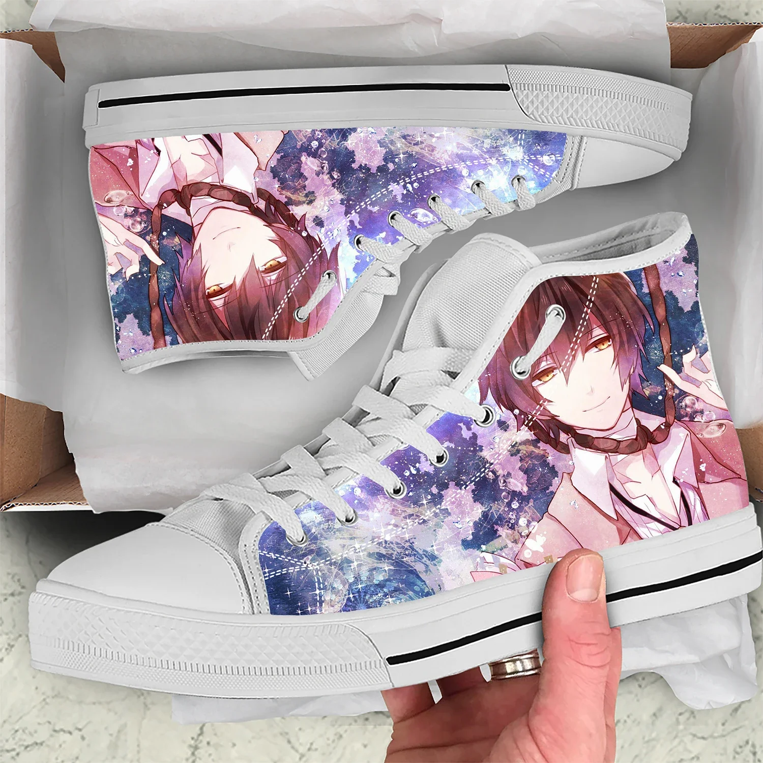 Hot Summer Anime Dazai Osamu Funny Running Sport Classic Shoes Casual Breathable Lightweight Men Women 3D Print Fashion Sneakers