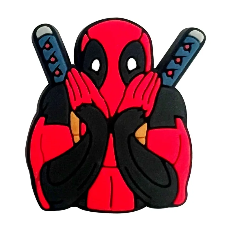 9pcs/SET Marvel Deadpool Cartoon Series for Cartoon Shoe Charms Accessories DIY Decoration for Classic Clog Kids Gifts