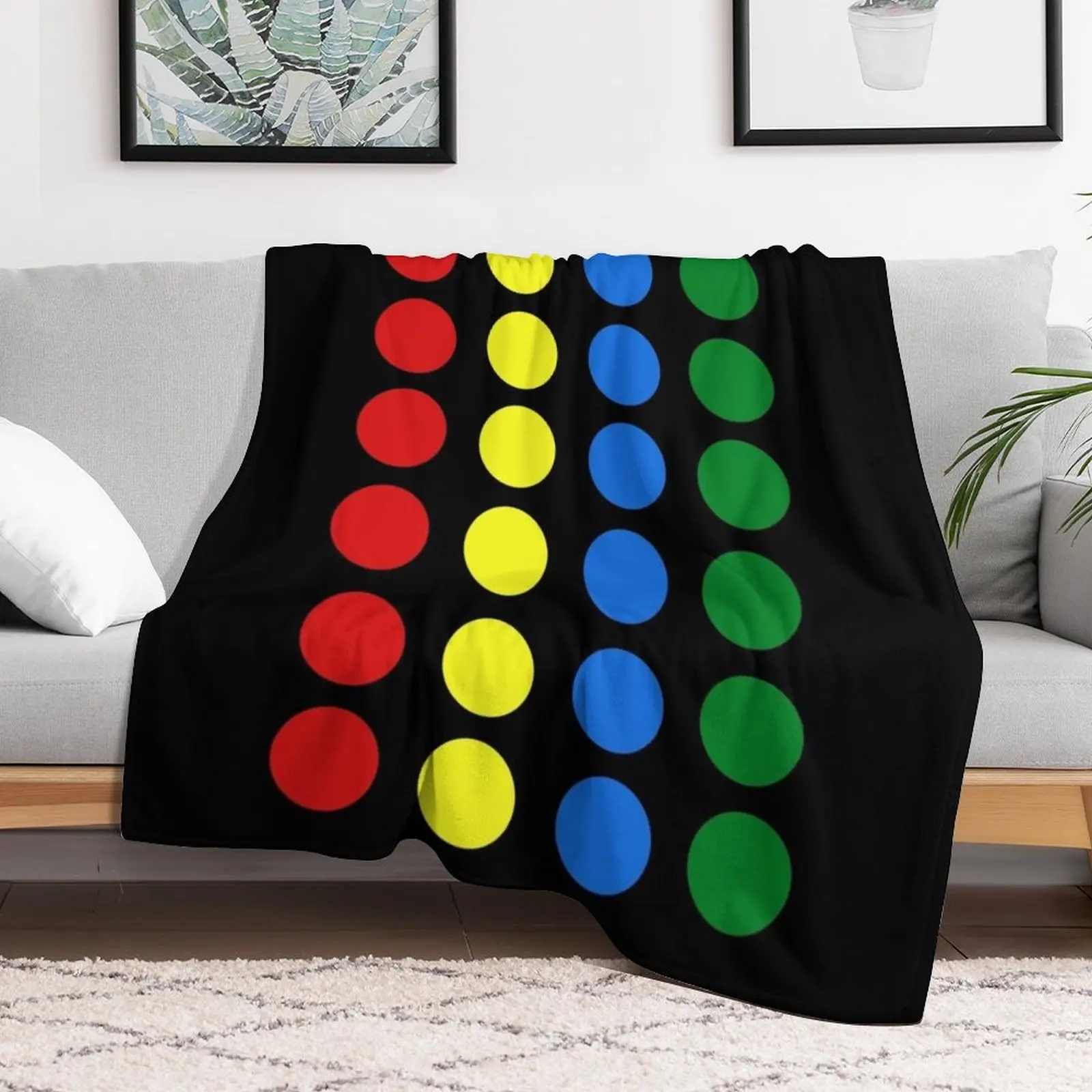 Naked Twister Parody Bedspread Throw Blanket Warm Napping Blanket for Office Couch Bed