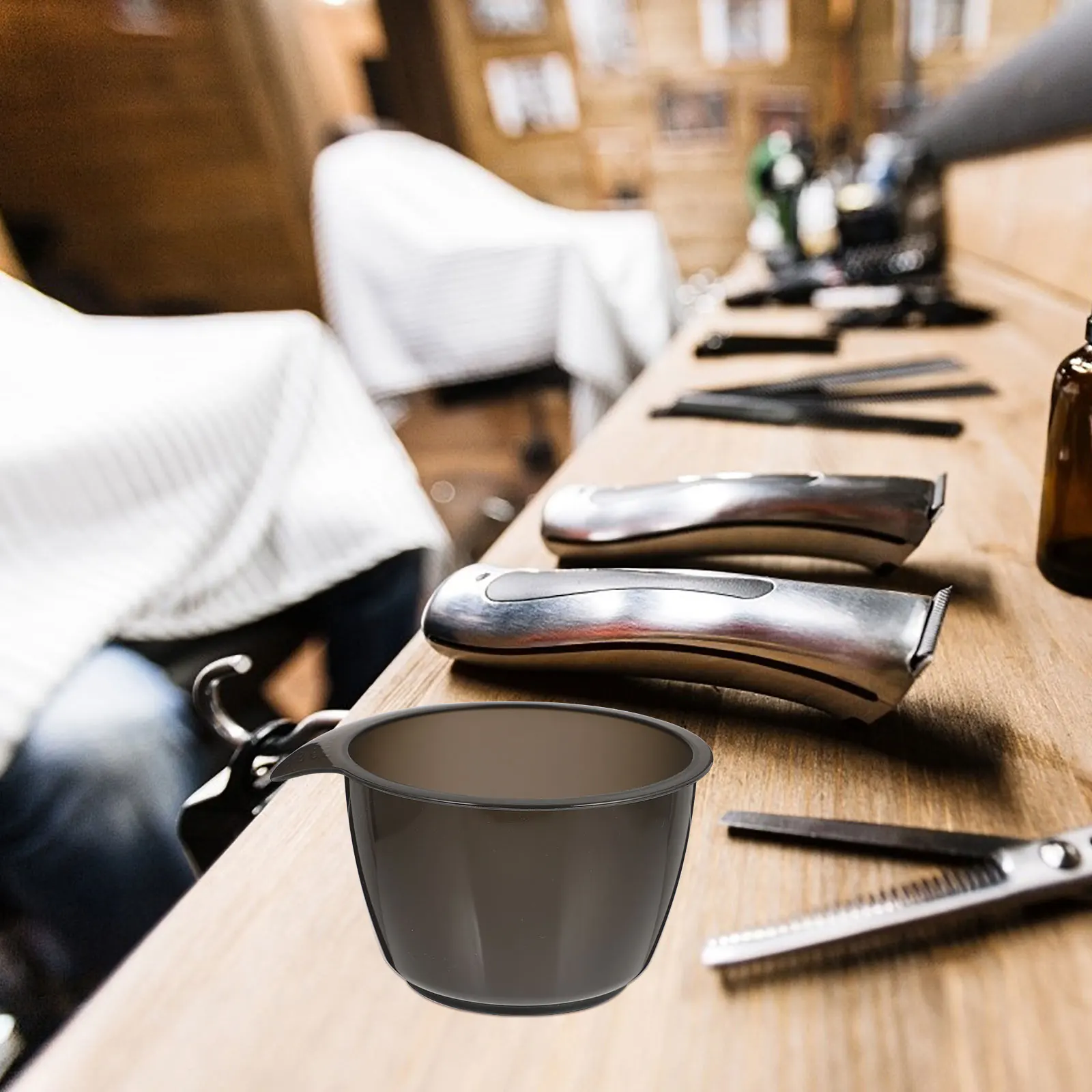 قطعتان من أدوات لون الشعر القوية مع مقبض، تصميم غير قابل للانزلاق، سهل التنظيف، مناسب للصالون والمنزل