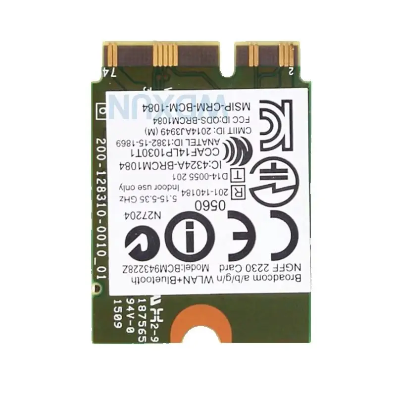 BCM943228ZH BCM943228Z WIFI BT4.0 Bluetooth 4.0 NGFF 300Mbps WLAN Card 802.11A/B/G/N SPS 797884-001 for HP ProBook 455 470 640 view 3