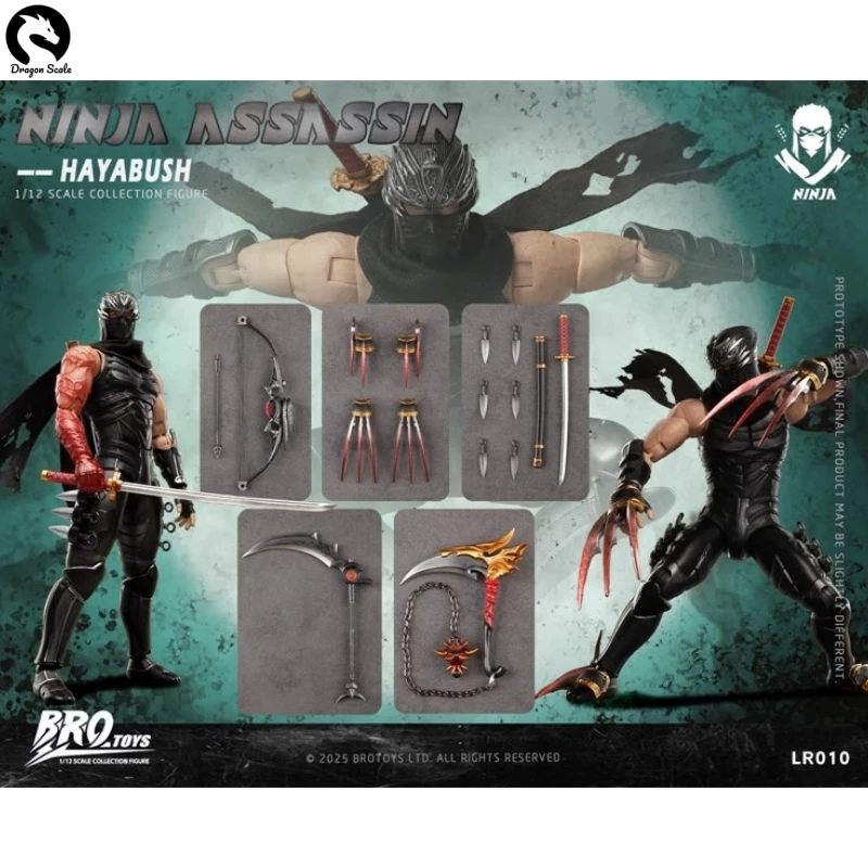 

Новинка в наличии, оригинальный BROTOYS 1/12 LR010 Ninja Assassin Falcon-Ninja Gaiden, 6-дюймовый полный набор, экшн-фигурка, модель игрушки, орнамент