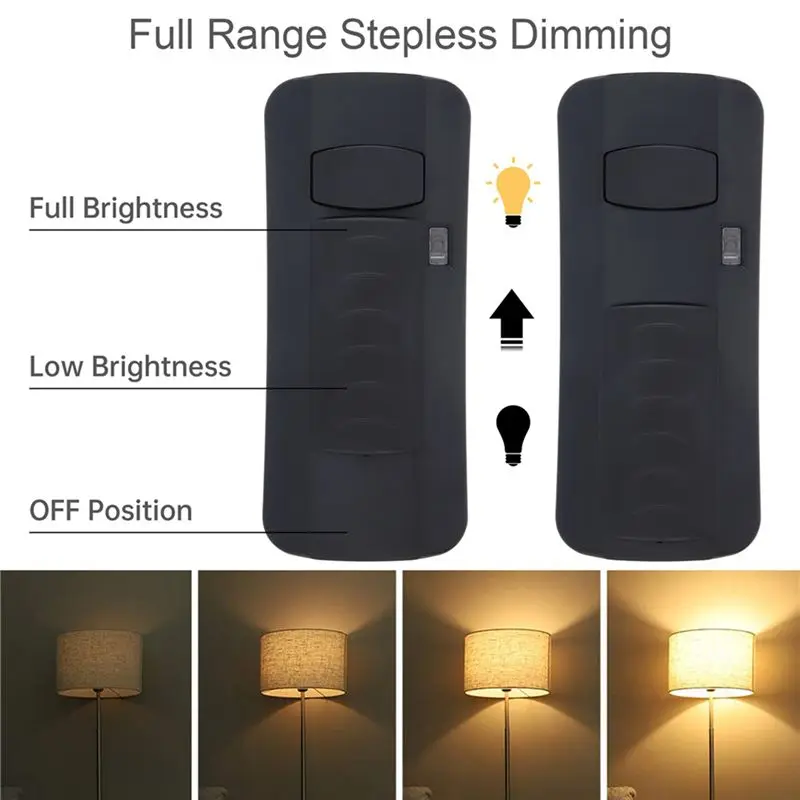 Leading-2X 220V Foot Dimmer Switch Foot Operated LED Dimmer Switch Full Range Inline Slide Control Switch For Floor Lamp