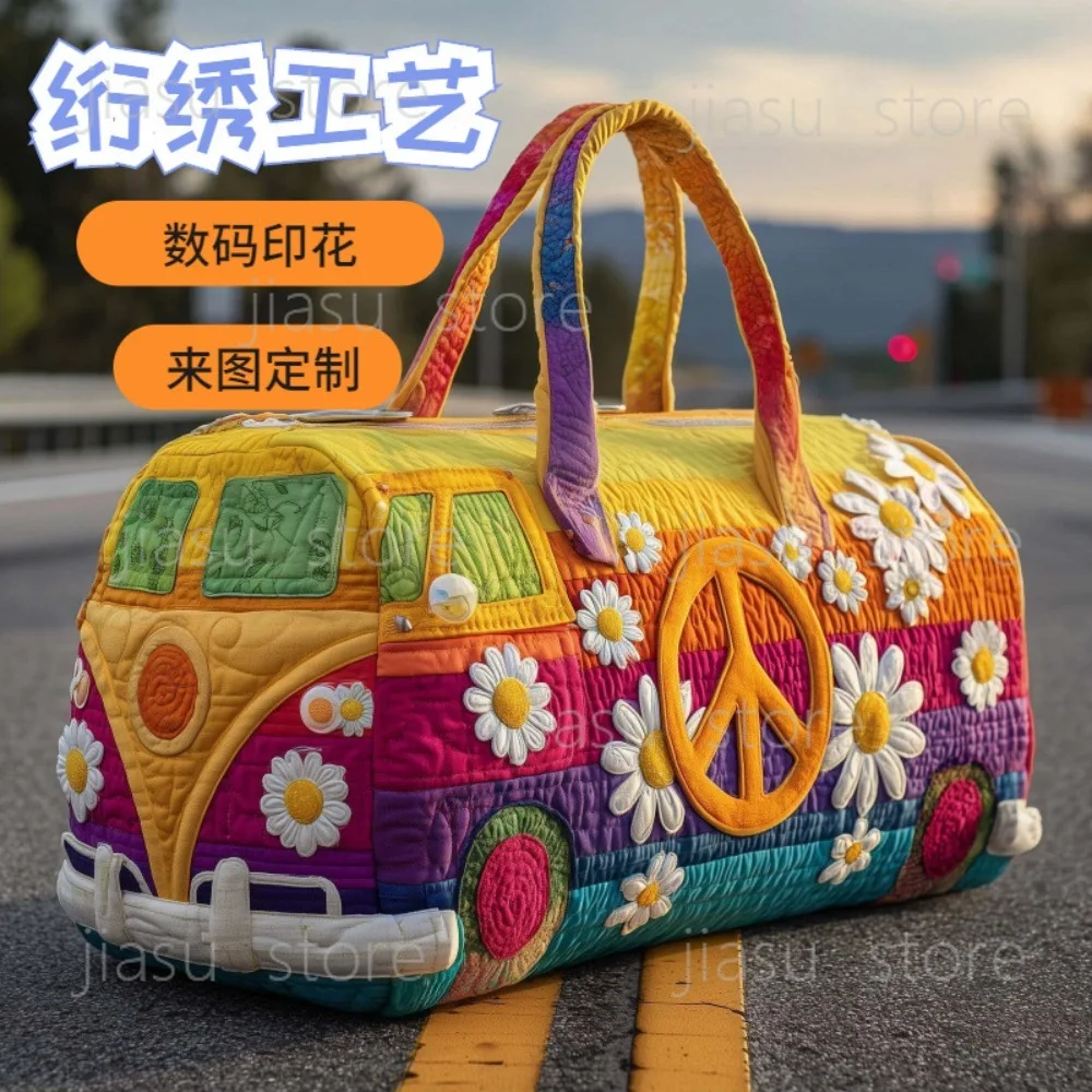 

Short-Distance Handheld Quilted Travel Bag, Multifunctional Sports Gym Bag