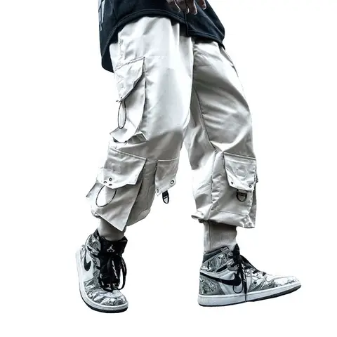 Arens Cargobyxor Herr Joggingbyxor Hiphop Techwear-byxor Hippie Cargobyxor för Herr Streetwear Plusstorlekar Fickor Oversize A18 10 best sales plus size techkläder - №2
