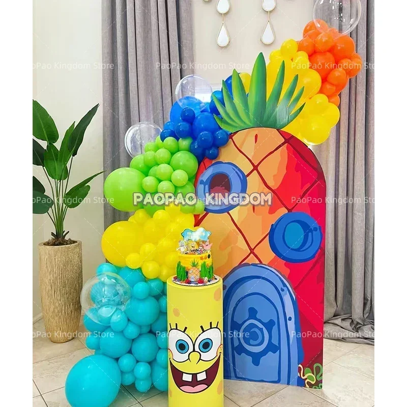 Губка Боб Квадратные Штаны Воздушный Шар Гирлянда Арка Комплект Губка Боб Набор Воздушных Шаров Для Дня Рождения Украшение Детского Душа
