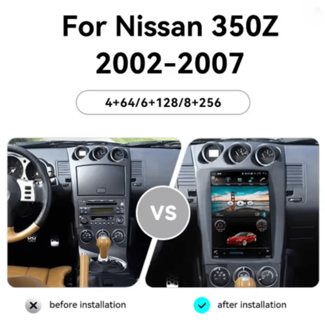 Andriod Car Radio For Nissan 350Z Z33 2002-2007 CarPlay Auto Touch Screen GPS Multimedia Stereo Navigation DSP Player Head Unit