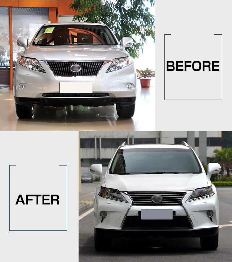 Upgrade Bodykit for Lexus RX350 RX450H 2009-2012 body kit car Front Grill  Bumper Lip  Face