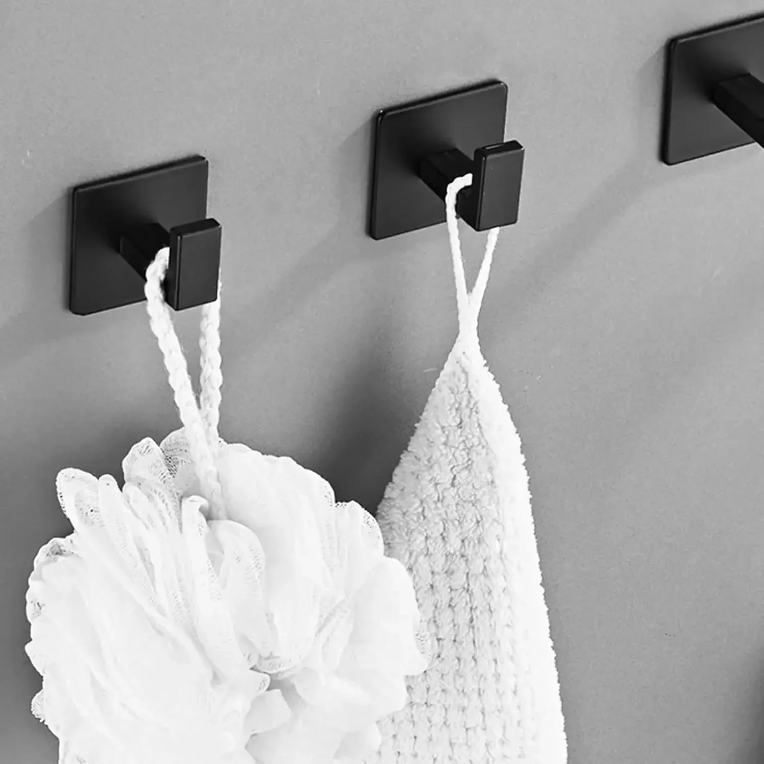 1/6Pcs Strong Self-Adhesive Wall Hooks Keys Bag Shower Robe Hanging Holder Clothes Coat Hanger Towel Rack Kitchen Bathroom Hook