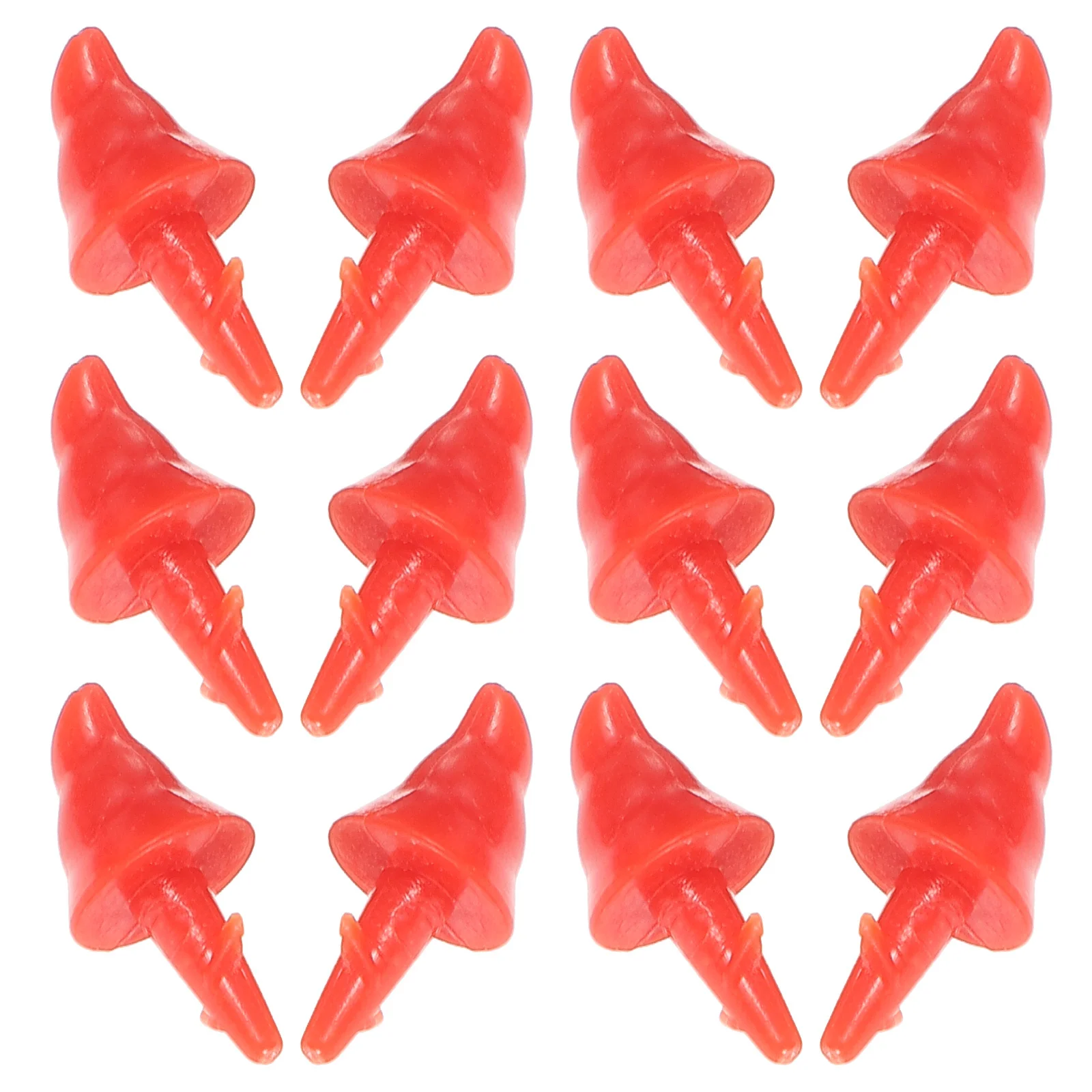 200 قطعة أنف رجل الثلج عيد الميلاد البلاستيك DIY الأنف ثلج صنع لوازم المواد الحرفية عطلة عيد الميلاد ديكور عيد الميلاد الديكور