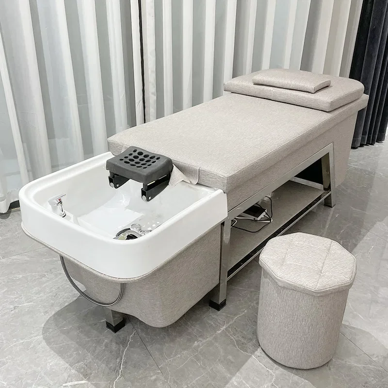 Shower Head Shampoo Chair, Cadeira de circulação de água, Wash Hair Salon, Mobiliário estilista, MQ50SC