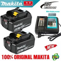 Genuine Makita 18v Battery With Charger Rechargeable Lithium Ion for BL1850 BL1880 BL1860B LXT400 Power Tool Makita 18 v Battery