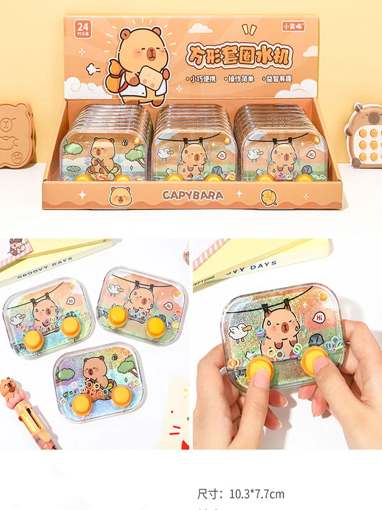 Cartoon-Quadrat-Spielkonsole, Tragbare Spielkonsole für Kinder, Ringwurfspiel Handheld-Spielkonsole Entspannungsspielzeug Fidget-Spielzeug – Detail 4