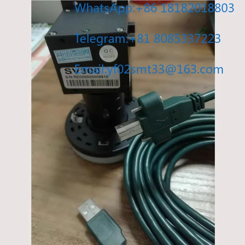 5M Green Double Magnetic Ring Data Cable With Locking Screw For Ruida SV300 CCD Vision Camera Laser Engraving Cutting Machine
