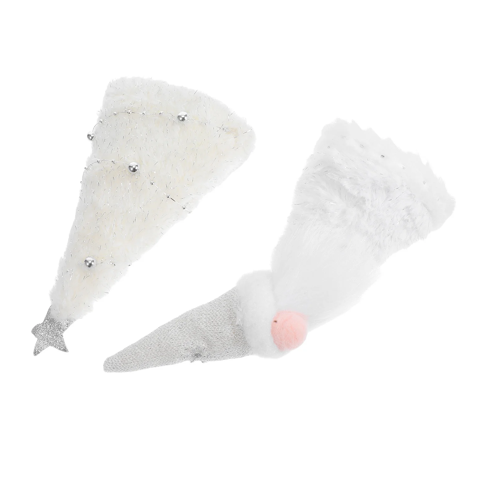 

2 Pcs Faceless Decoration Christmas Baubles Tree Topper Accessory Festive Ornaments