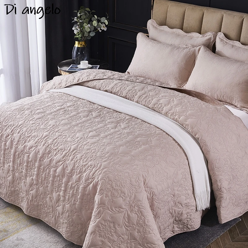 New Style Solid Color 3D Printing Cotton Polyester Bedspreads Quilted Bed Covers Horse Bedspread Pillowcase For Bed Custom size/