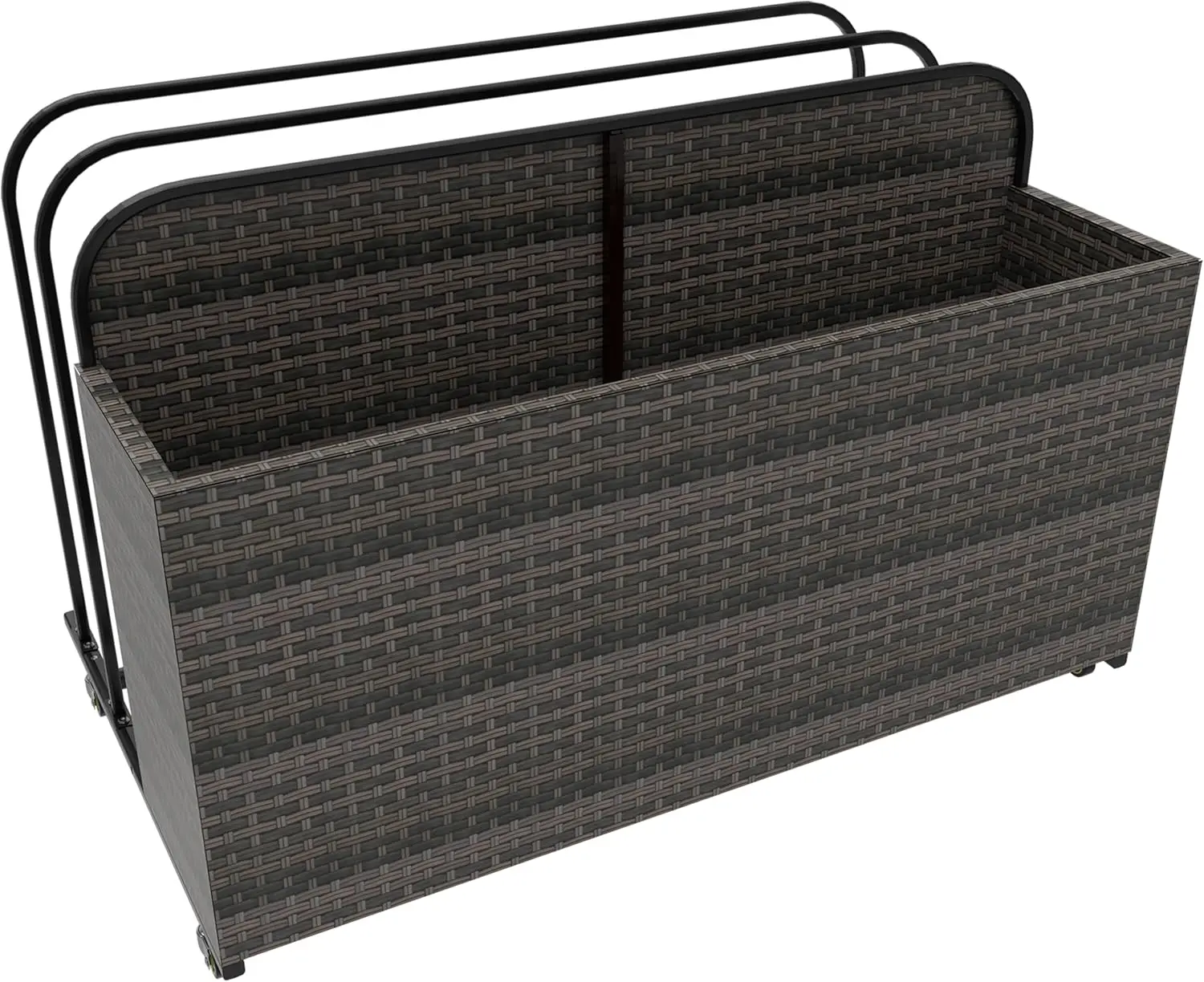 

Rolling Poolside Float Storage, Pool Storage Bin, Outdoor Storage Organizer Pe Rattan Pool For Floaties, Pool Accessories And