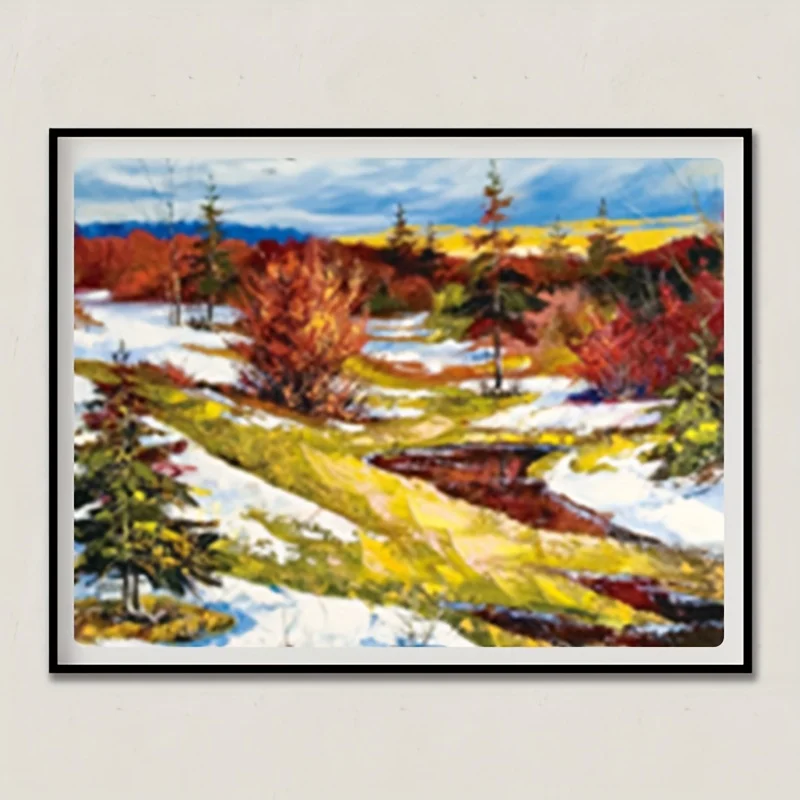 1000 peças quebra-cabeças de fim de outono 38x26cm (15x10,2 pol.) para adultos – arte de parede de paisagem de outono desafiadora, jogo de quebra-cabeça