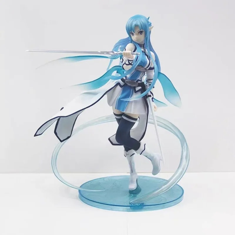 

23cm One Piece Figure Asuna in Swimsuit from Sword Art Online Kirito Water Version Model Desktop Decoration Anime Model Gift